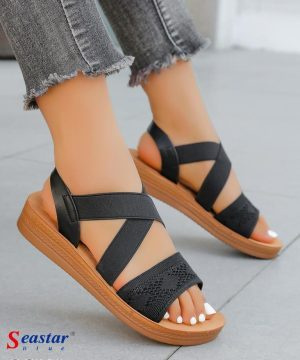 Sandały damskie   7ABG218.BLACK  (36/41,12par)