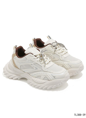 Buty sportowe damskie TL388-39.KHAKI (36/41,12par)