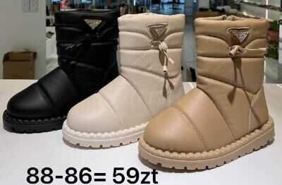 Botki damskie 7A88-86.KOLOR DO WYBORU (36/41,12par)