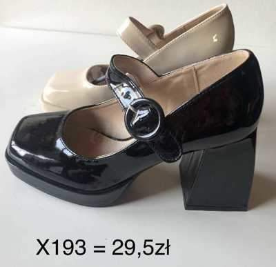 Czółenka damskie 7AX193.BLACK, BEIGE (36/41,12par)