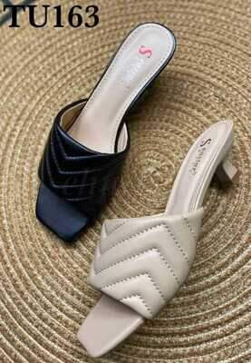 Klapki damskie 7ATU163.BLACK, BEIGE (36/41,12par)