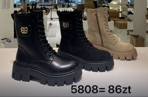 Botki damskie ocieplane 7A5808.KOLORYDOWYBORU (36/41,12par)