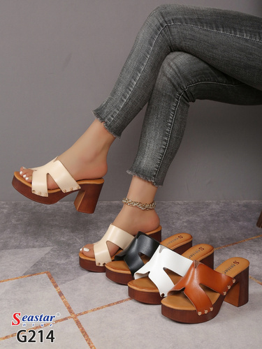 Klapki damskie G214.WHITE (36/41,12par)