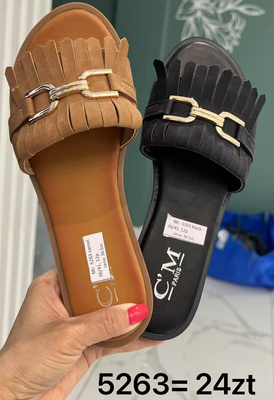 Klapki damskie 5263.KOLORDOWYBORU (36/41,12par)