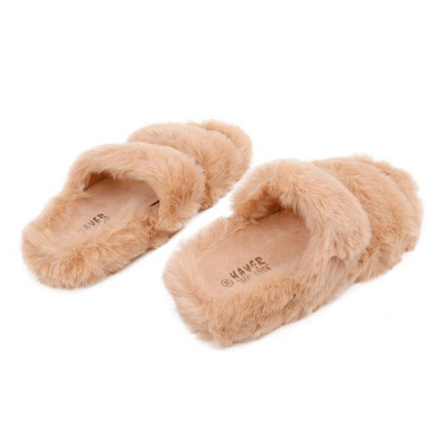 Kapcie damskie HN61-14.CAMEL (36/41,12par)