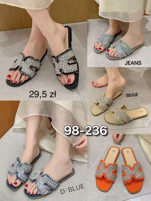 Klapki damskie 98-236.KOLORDOWYBORU (36/41,12par)