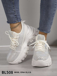 Buty sportowe damskie BL508.BEIGE (36/41,12par)