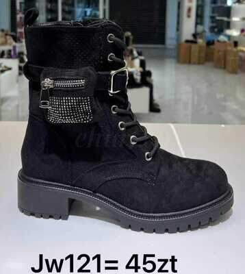 Botki damskie 7AJW121.BLACK (36/41,12par)
