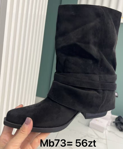 Botki damskie ocieplane MB73.BLACK (36/41,12par)