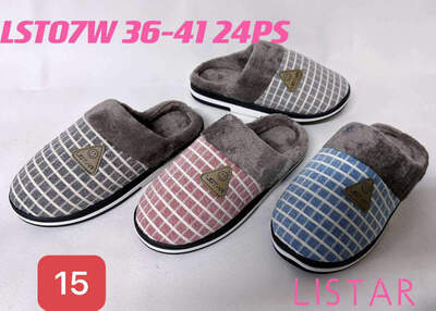 Kapcie damskie   7ALST07W.MIX   (36/41,24par)