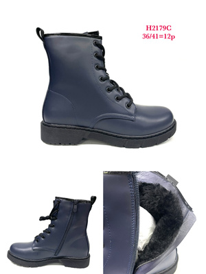 Botki damskie ocieplane  7AH2179C.NAVY  (36/41,12par)
