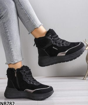 Botki damskie ocieplane  7ANB782.BLACK  (36/41,12par)