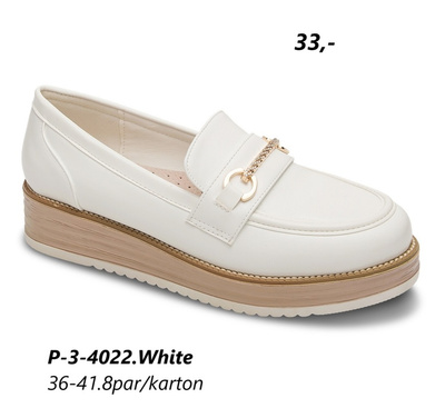 Półbuty damskie 3-4022.WHITE (36/41,8par)