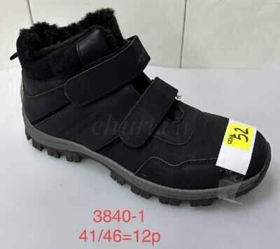 Trzewiki męskie 9A3840-1.BLACK (41/46,12par)