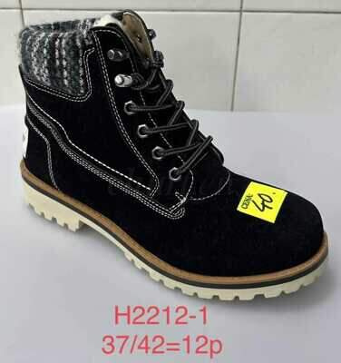 Trzewiki damskie 7AH2212-1.BLACK (37/42,12par)