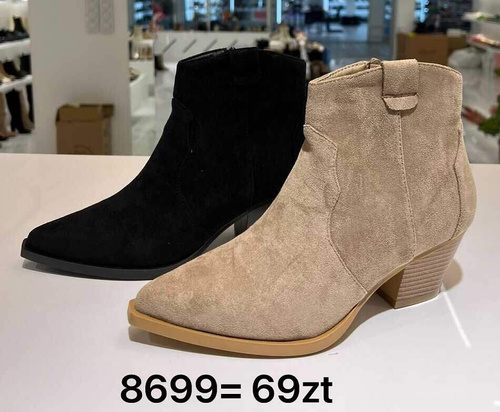 Botki damskie 7A8699.BLACK (36/41,12par)