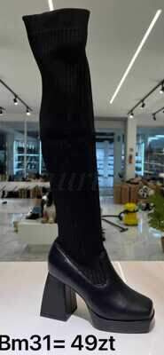 Kozaki damskie 7ABM31.BLACK (36/41,12par)