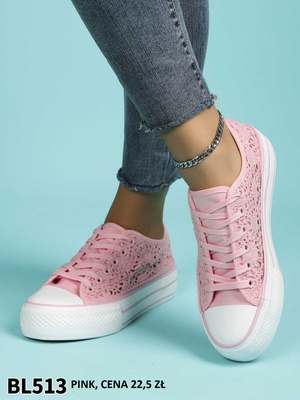 Trampki damskie BL513.PINK (36/41,12par)