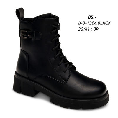 Botki damskie B-3-1384.BLACK (36/41,8par)
