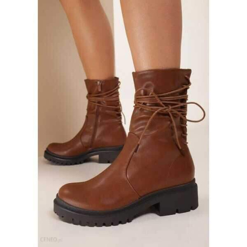 Botki damskie ocieplane 7AST30.CAMEL  (36/41,12par)