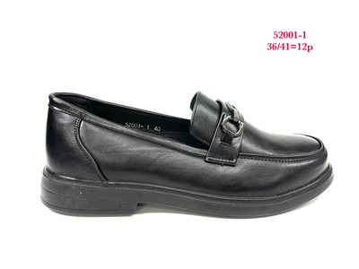 Półbuty damskie 7A52001-1.BLACK (36/41,12par)