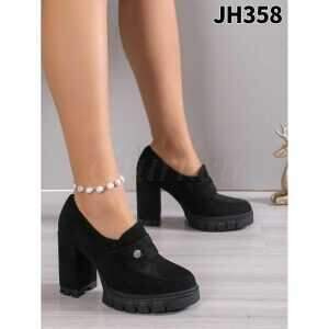Półbuty damskie   7AH8-308.BLACK    (36/41,12par)