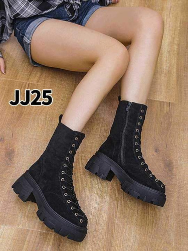 Botki damskie 7AJJ25.BLACK Ocieplane (36/41,12par)