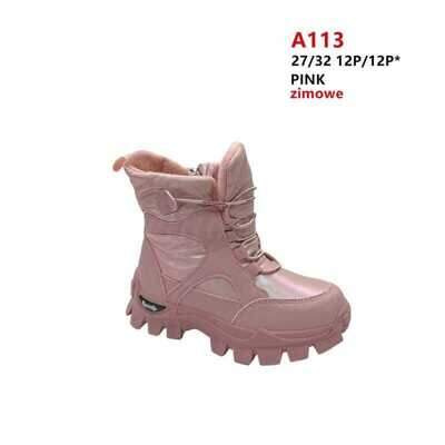 Botki dziewczęce 3AA113.PINK (26/31,12par)