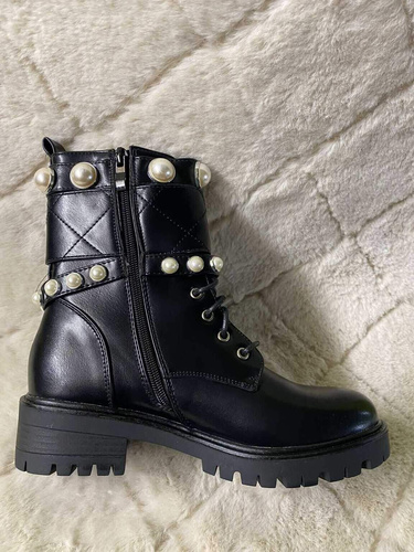 Botki damskie 7A1565.BLACK Ocieplane (36/41,12par)