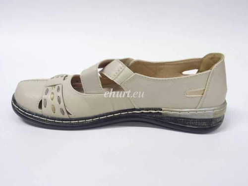 Balerinki damskie 7A9537-7.BEIGE (36/41,12par)