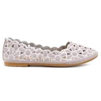 Balerinki dziewczęce 5AF27C-6.GREY (31/36,12par)