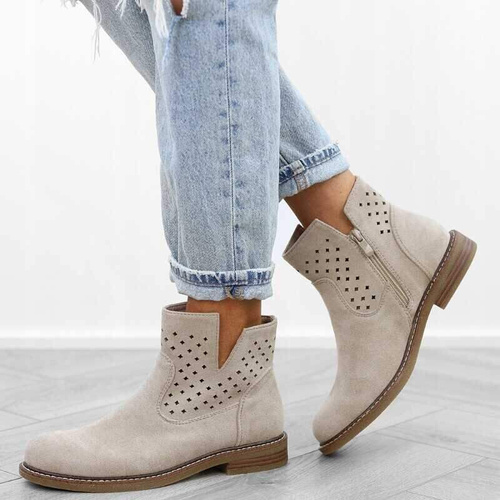 Botki damskie A2905-8.BEIGE (36/41,12par)