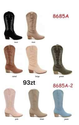 Kozaki damskie 7A8685A.KOLORDOWYBORU (36/41,12par)