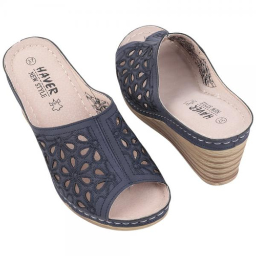 Klapki damskie DE921N-1.NAVY (36/41,8par)