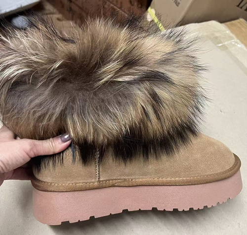 Botki damskie 5849.KHAKI (36/41,12par)