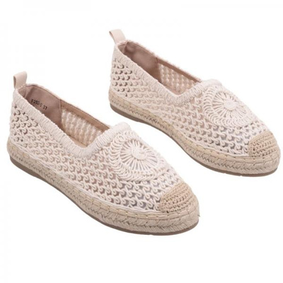 Balerinki damskie F202-2.BEIGE (36/41,12par)