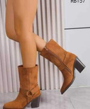 Botki damskie RB157.CAMEL (36/41,12par)