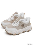 Buty sportowe damskie YK115-8.BEIGE (36/41,12par)