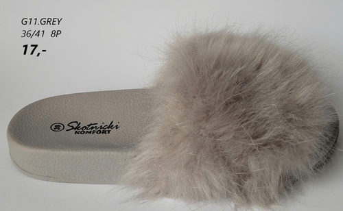 Kapcie damskie G11.GREY (36/41,8par)