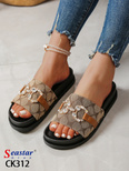 Klapki damskie 7ACK312.KHAKI (36/41,12par)