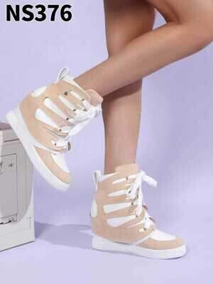 Botki damskie 7ANS376.BEIGE Ocieplane (36/41,12par)