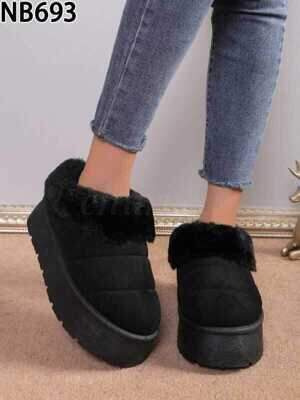 Botki damskie ocieplane NB693.BLACK (36/41,12par)