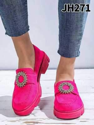 Półbuty damskie 7AJH271.FUSHIA (36/41,12par)