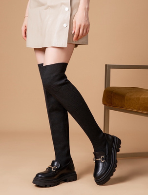 Kozaki damskie nieocieplane LG500.BLACK (36/41,12par)