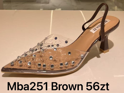 Sandały damskie MBA251.BROWN (36/41 12par)