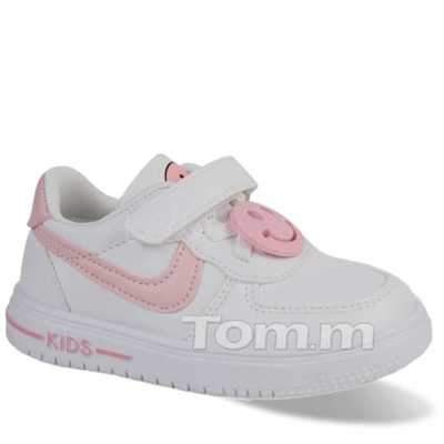 Buty sportowe dziewczęce 1AT10450-B.WHITE/PINK (19/24,12par)
