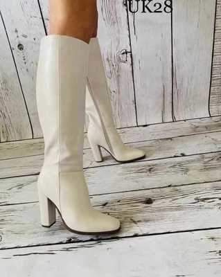 Kozaki damskie 7AUK28.WHITE Ocieplane (36/41,12par)