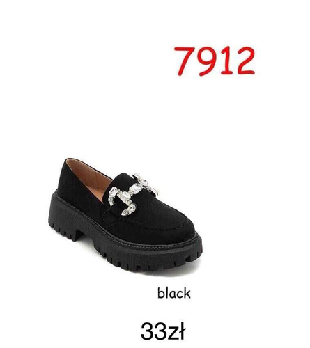 Półbuty damskie   7A7912.BLACK    (36/41,12par)