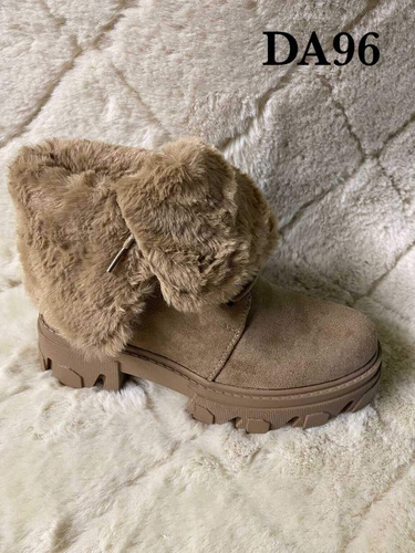 Botki damskie 7ADA96.KHAKI Ocieplany (36/41,12par)