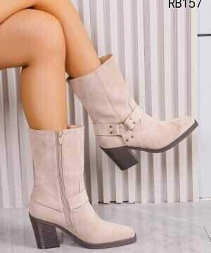 Botki damskie 7ARB157.BEIGE (36/41,12par)